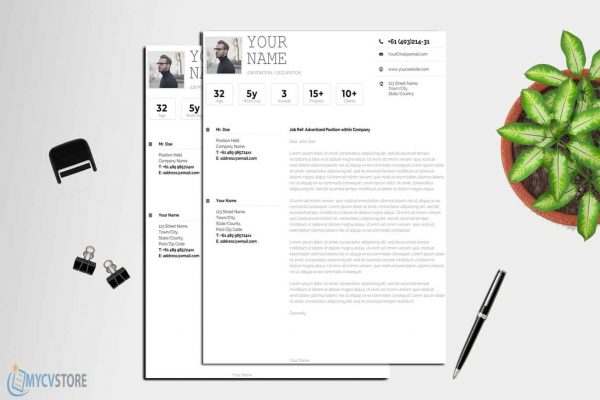 Infographic Cover Letter Template