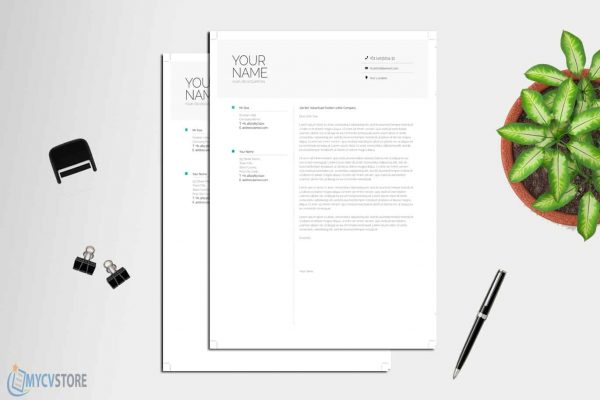 Clean Infographic Cover Letter
