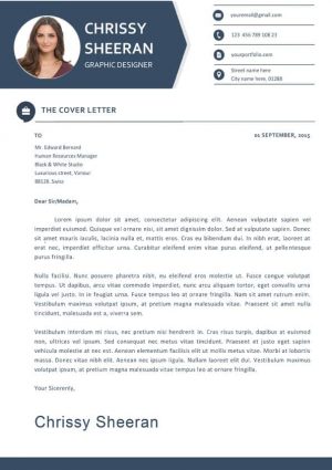 Fresh Clean Cover Letter Template