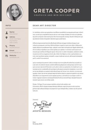 Clean Cover Letter Template