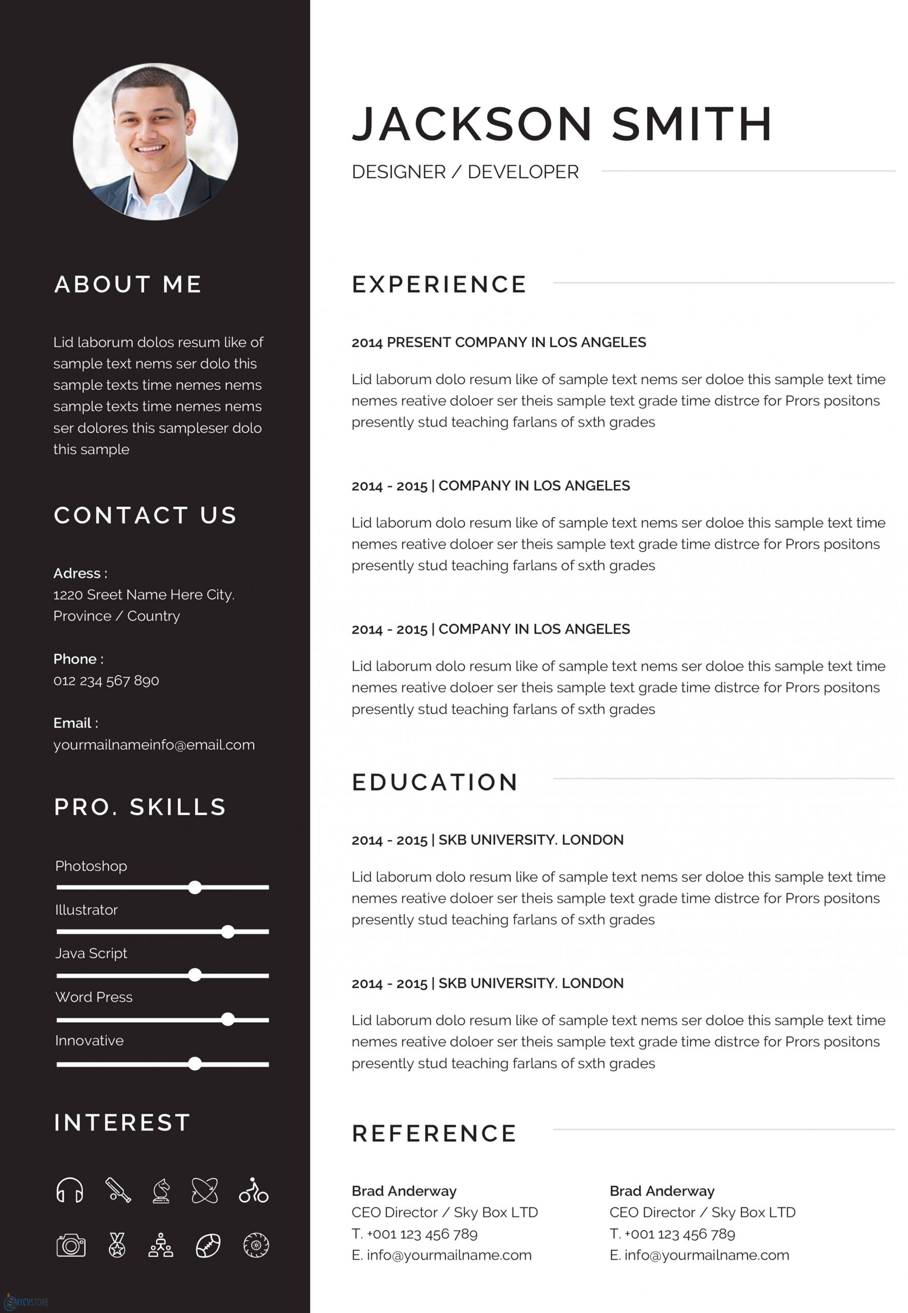resume template word free download 2019