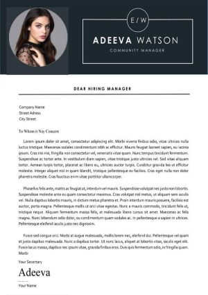 Community Manager Cover Letter Template