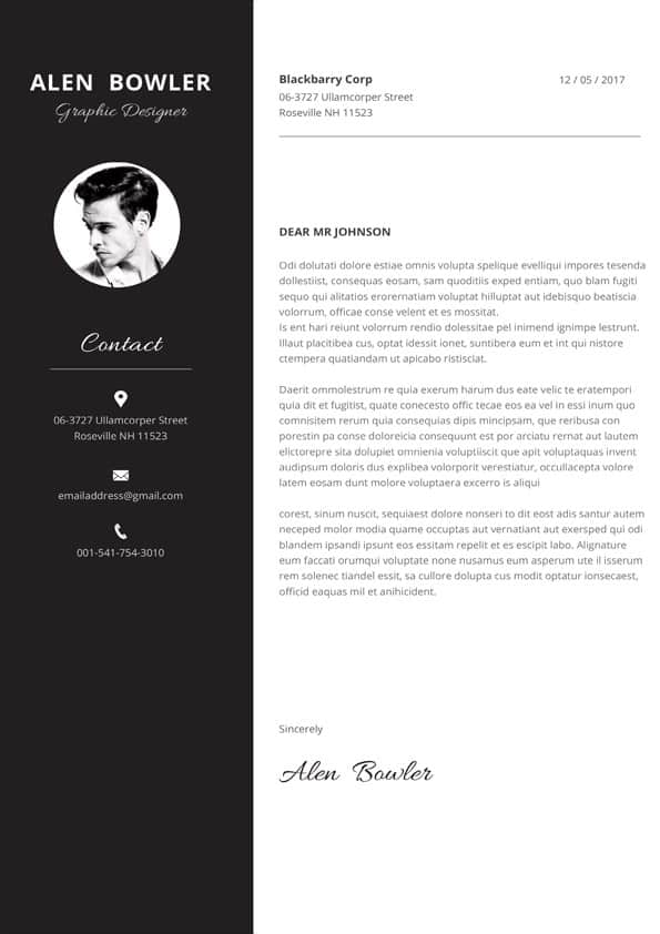 Hipster Cover Letter Template