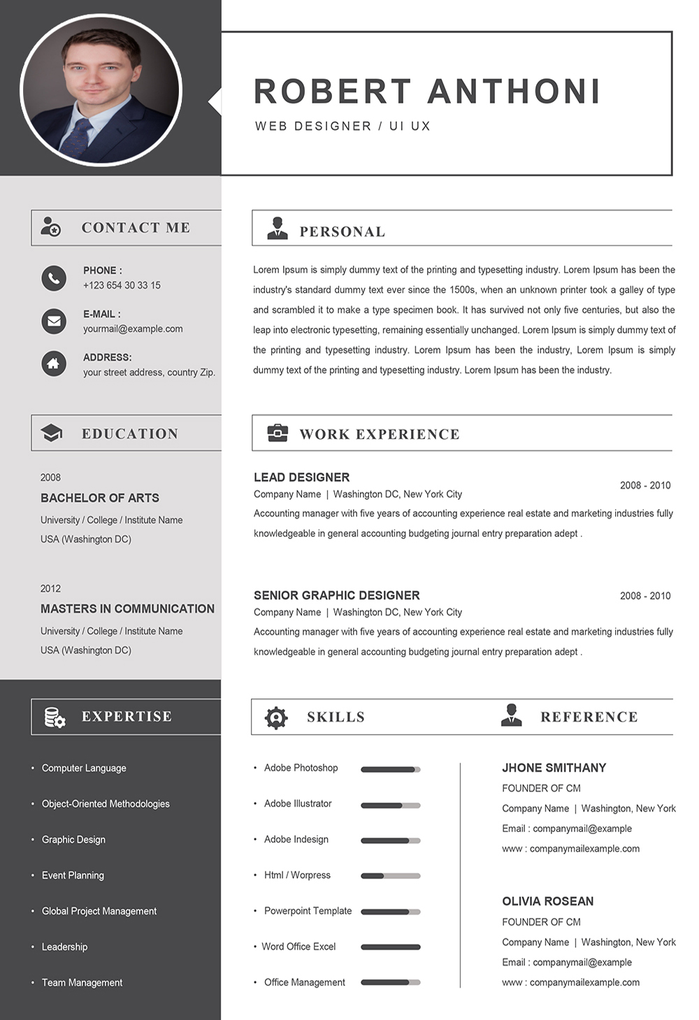 Mod le De CV Informatique Format Word T l charger