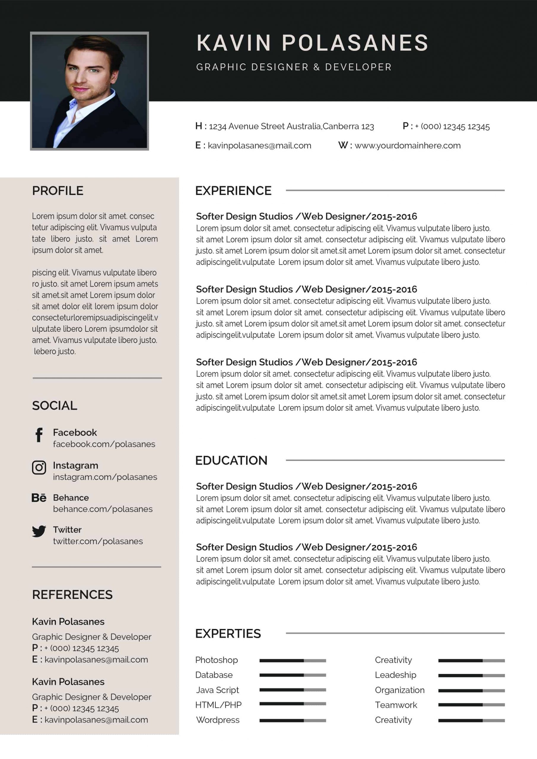 resume template 2017 word free download